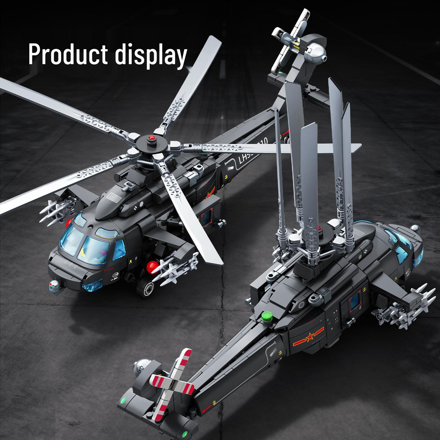 Senbao 202285 Universal Eagle Assault Helicopter Model Toy Building Kit