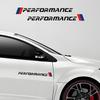 Car Performance Stickers Styling Vinyl Graphics Stripes Car Door Front File Visor Window Decorate for Transformation Accessories