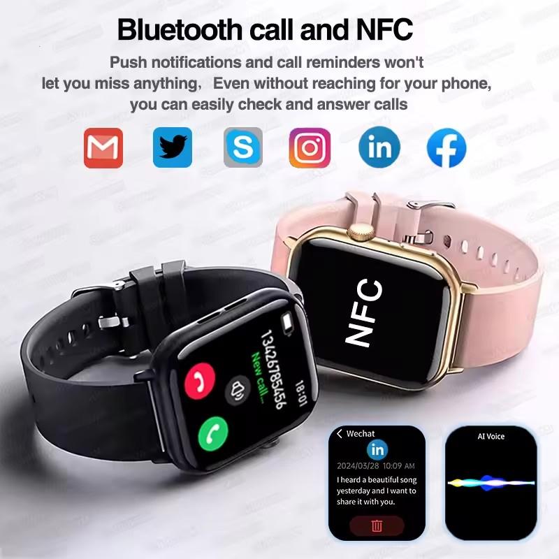 Smart Watch Dial Answer Calls Calorie Tracking 24 Hour Heart Rate AI Music Playback Bluetooth Call Men Health Smart Watches Woman Step Count