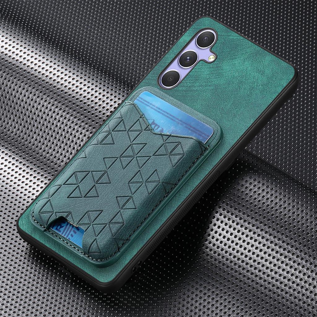 For Samsung Galaxy A54 5G Case Imprinted Pattern Card Holder Kickstand Leather Back Cover