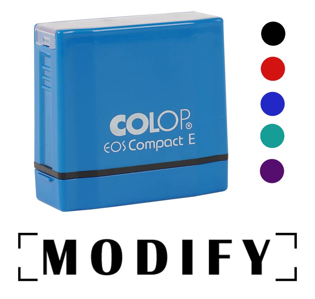 Printtoo Modify Self Inking Rubber Stamp Pre-Inked Office Stamp- Home Office Business Stationery, Black- 42 X 9