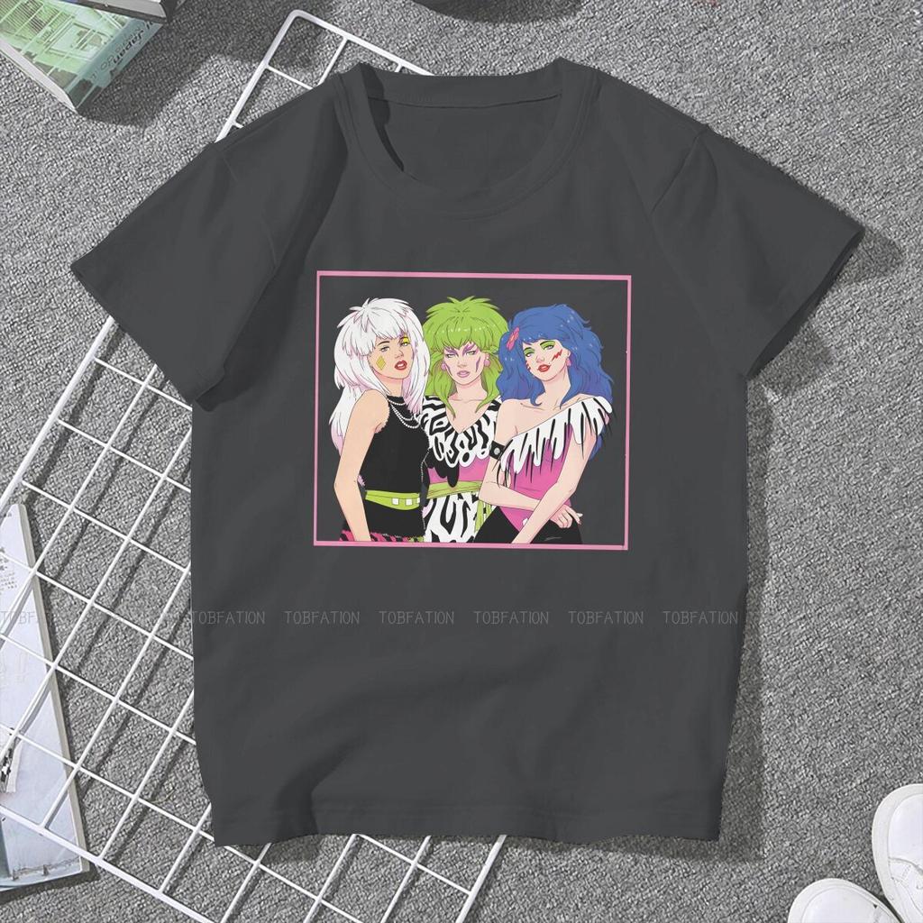 ZX Small Gifts Women Clothing Jem And The Holograms Graphic Female Tshirts Vintage Grunge Tops Tee Kawaii Girls Streetwear