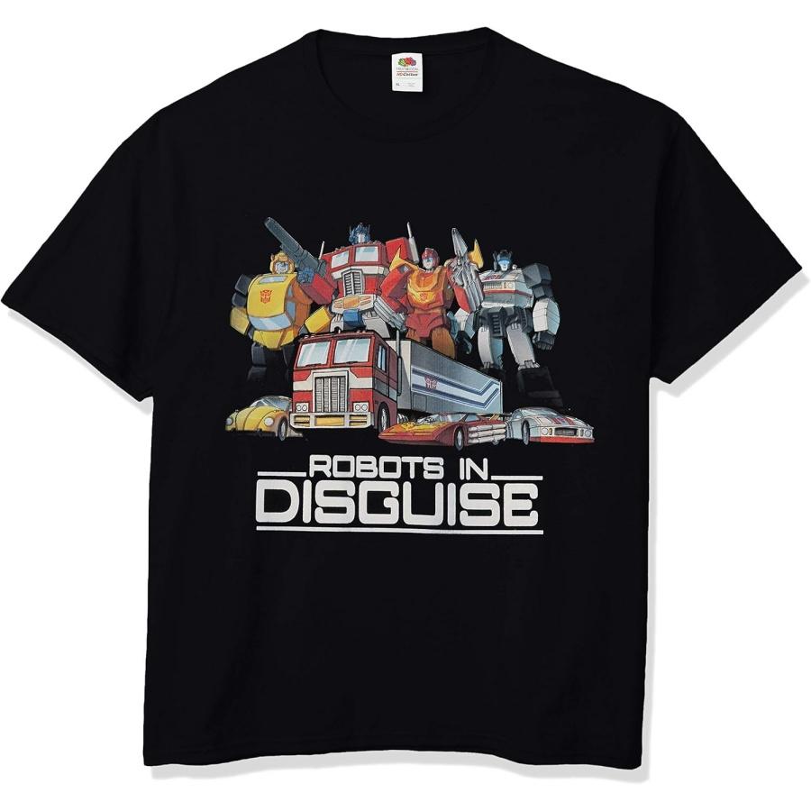 Трансформеры Мужская Базовая Однотонная Футболка Роботы под Прикрытием XXXXXL разноцветный