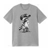 Racoon Cowboy Funny Meme T Shirt Unique Design for Western Fashion Lovers Vintage Washed Streetwear Fashion Stretched Homme