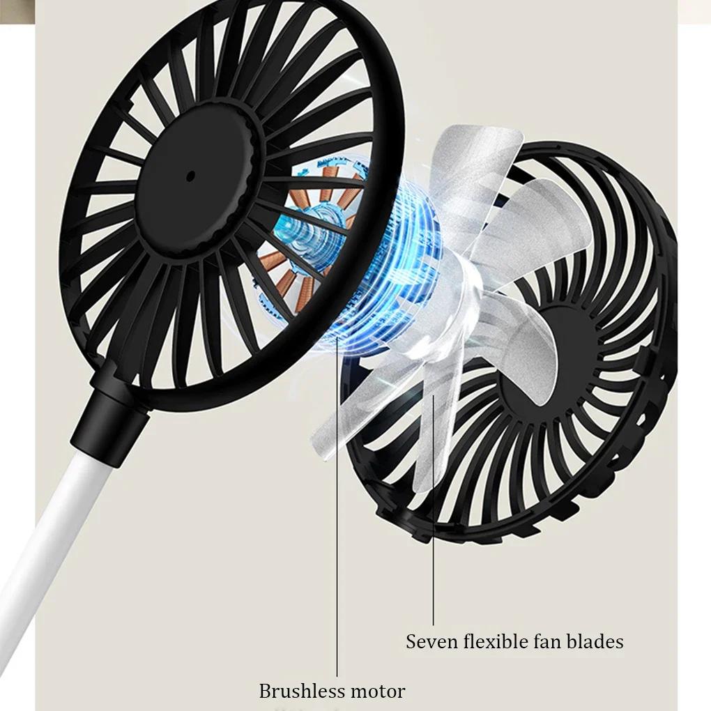 Portable USB Fan Small Cooling Fan USB Rechargeable Eyelash Eyelash Mute Cooler Handheld Fan Mini USB Rechargeable Desk