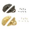 1PC Oval Box Latch Clasp Antique Decorative Hasp Latch with Screws for Jewelry Gift Wine Box Toolbox Suitcase Kitchen Furniture
