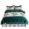 OEING Thickened Milk Velvet Bed Skirt 4-Piece Bedding Set