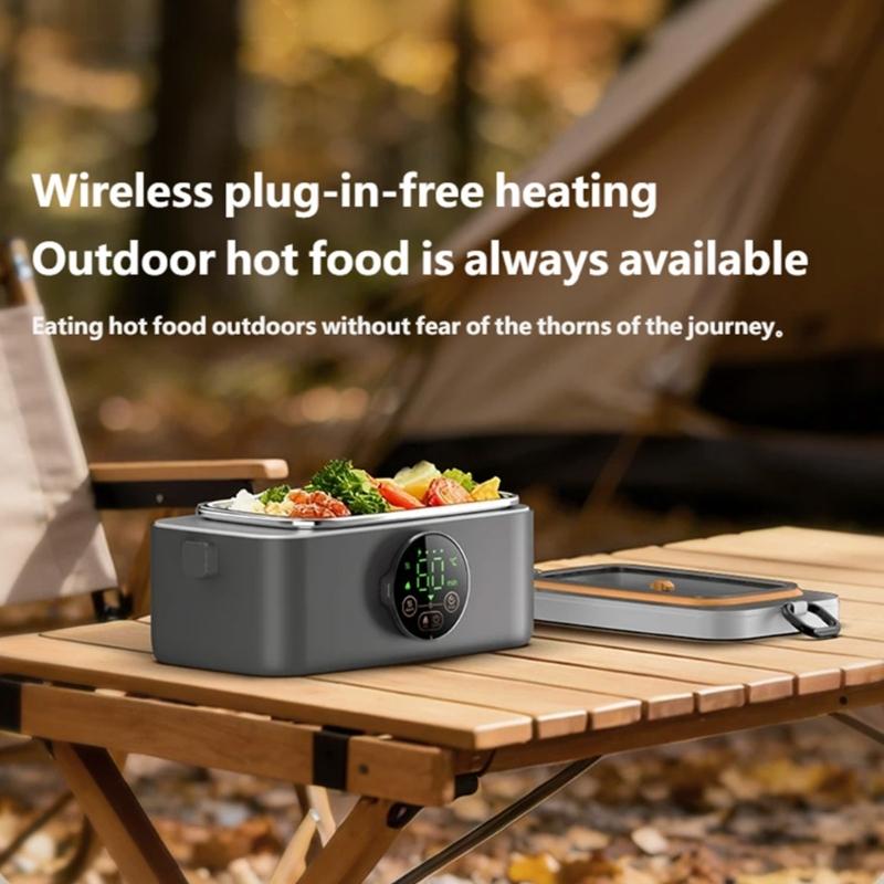 Rechargeable Hot Meal Container Intelligent Temperature Regulation Fast Heating Meal Container For Various Occasion