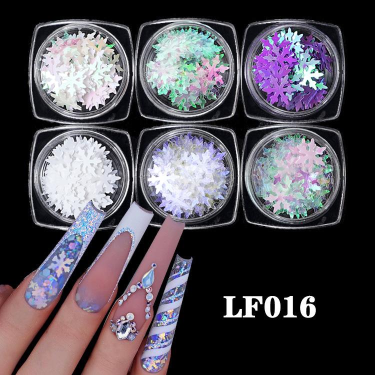 Nail Art Sequins Super Glitter Powder Symphony Combination Sequins Diy Nail Decoration 6 Color Set