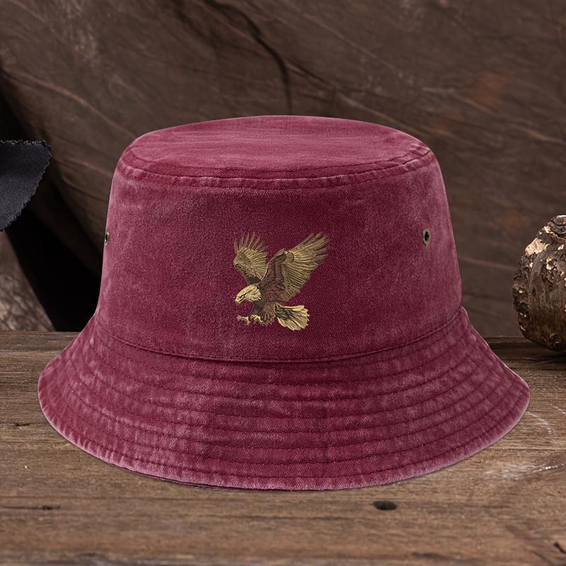 Mighty Eagle Printed Fisherman's Hat Fashionable and Versatile Outdoor Hat Sunscreen and Sunshade