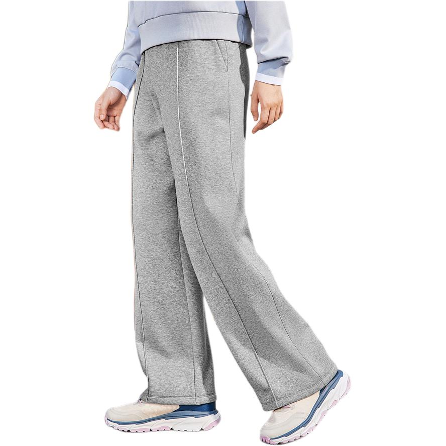 Skechers Sport Lifestyle Fleece Lined Soft Comfortable Knitted Sweatpants Women bottoms Heather-Gray P424W081-02H3