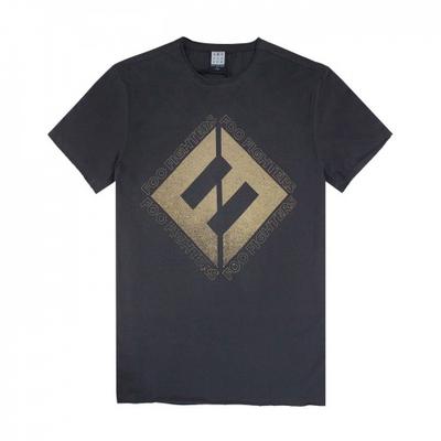 Herren Foo Fighters Beton und Gold T-Shirt