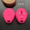 ZAD Silicone Rubber Car Key Cover Case for Mitsubishi Lancer Evolution Remote Key Chain Cover 3+1 4 Buttons Key