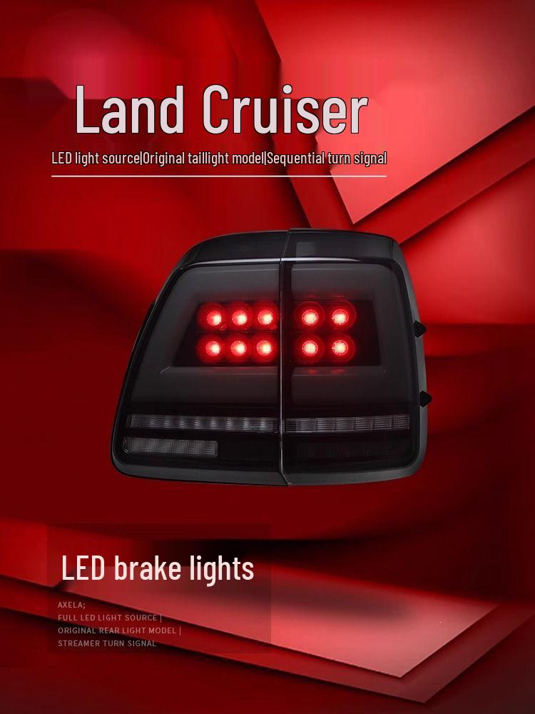 Compatible LED Daytime Running Lights & Sequential Turn Signals for 1998-2007 Land Cruiser LC100 Tail Light Assembly Modification.