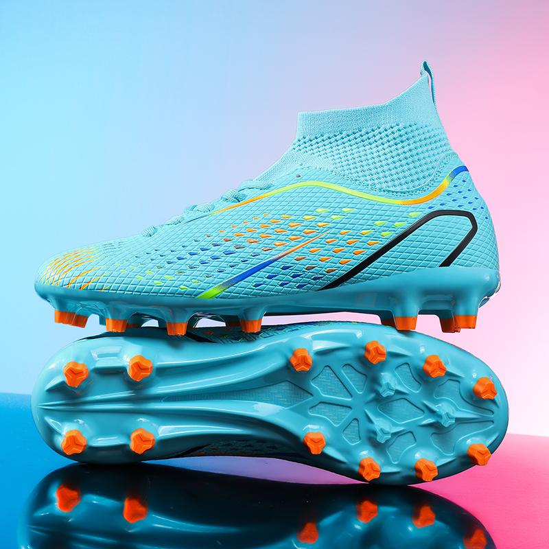 Soccer Shoes Fg/Tf Man Outside Training Football Boots Woman Athletic Shoes Ultralight Anti-Skid Sport Turf Soccer Cleats Large Size