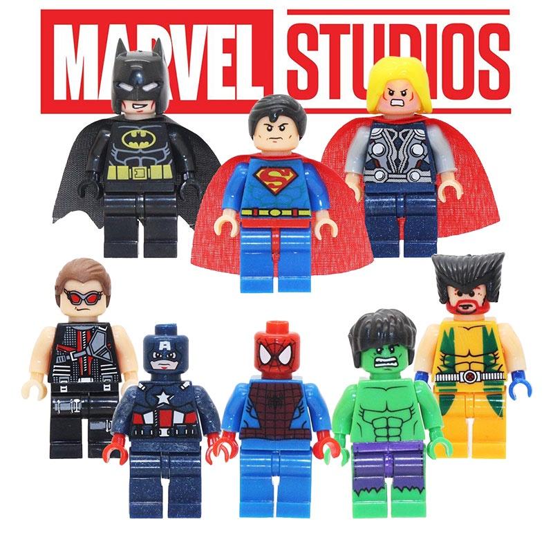 Marvel Superhero Spider-man Batman Children's Puzzle Building Blocks Toy