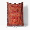 Tappeto Kilim Persiano Vintage Tessuto a Mano in Lana Etnico Tribale Tappeto da Area Coperta Decorativa Copriletto Federa per Cuscino