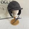 JYL TS DIY Gingham Trapper Hat Unisex Autumn Winter Ear Protection Hat