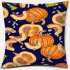 Pumpkin Halloween Thanksgiving Printing Series Pattern Pillowcase Square Pillowcase Home Office Decoration Pillowcase