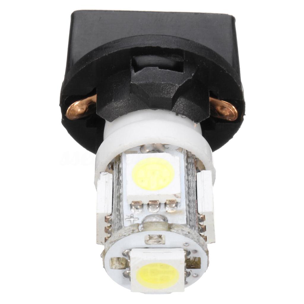 AB59-10X T10 White 5050 194 LED Bulbs Instrument Gauge Cluster Dash Light With Socket