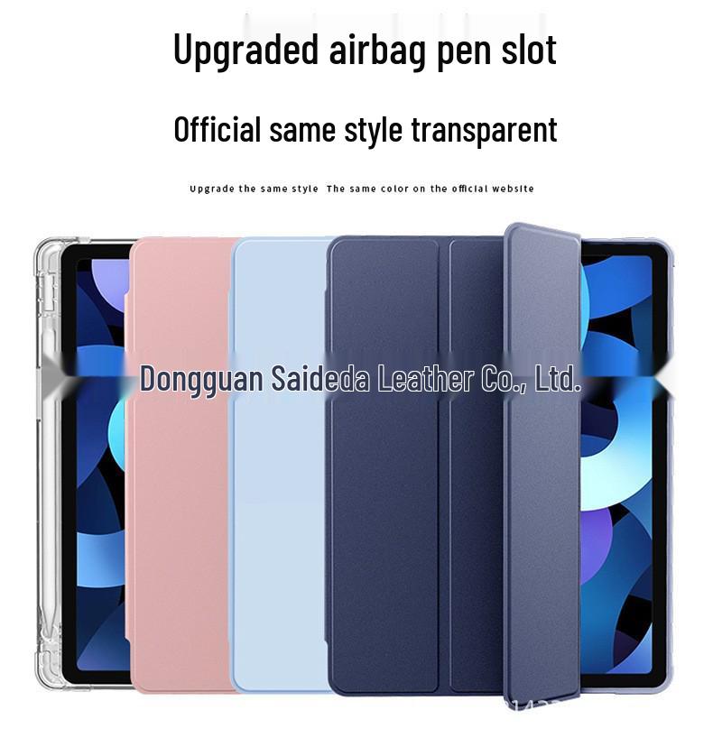 iPad 11 Protective Case with Pen Holder - Fits 6th Gen, 7th Gen, 10.2" Airbag, Pro 12.9" Models, Transparent Cover