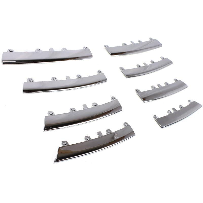 8PCS Lower Chrome Grille Trim Molding Kit For Volkswagen For VW Jetta 2005-2010 1KM898653
