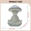 Meditationspilz Statue Dekorative Figur Kunsthandwerk Niedliches Schreibtischornament Kleine Skulptur für