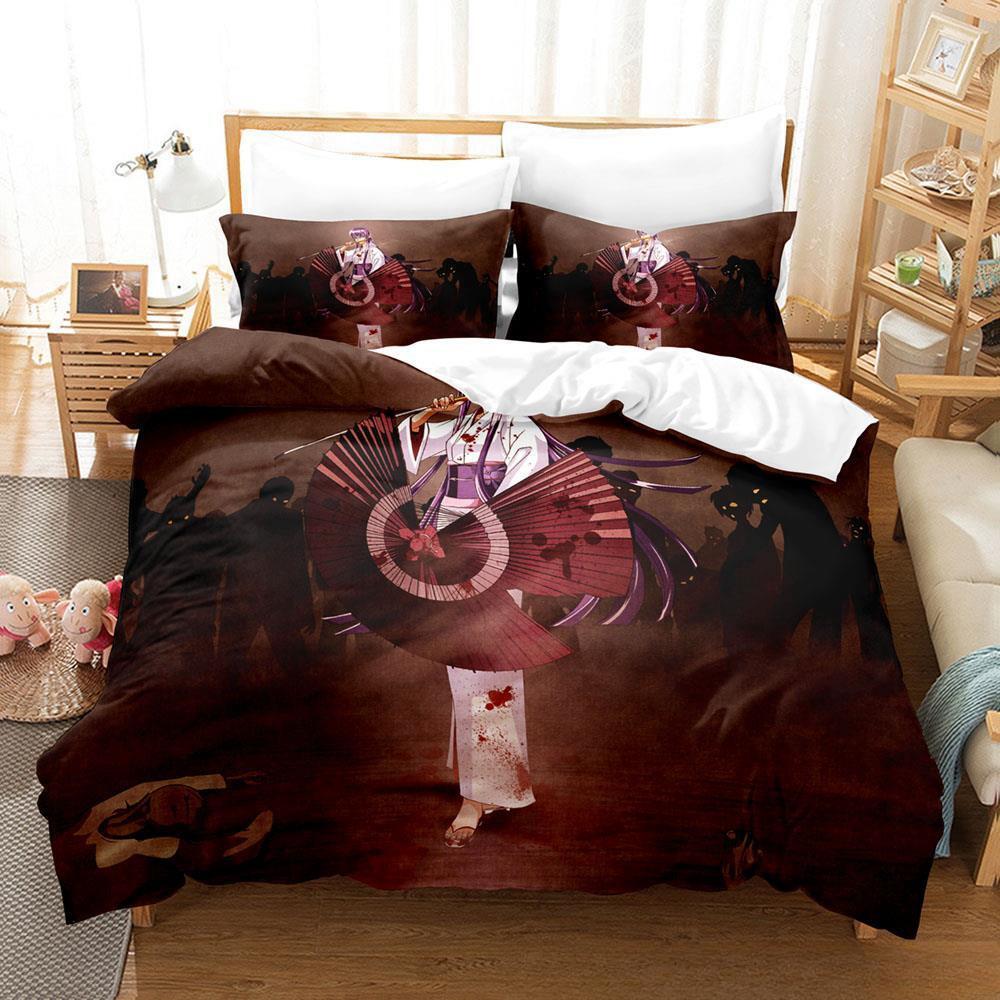 Anime Sexy Girl Highschool of the Dead Bedding Set Single Twin Full Queen King Size Bed Set Adult Kid Bedroom Duvet cover Sets