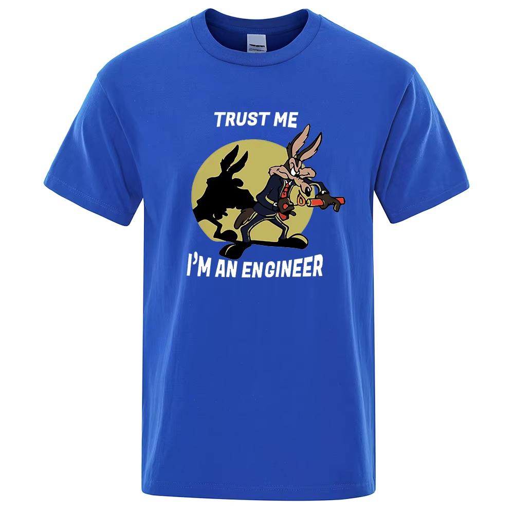 

Чоловіча футболка Довіряй мені, я інженер Чиста бавовна Вінтажна футболка 2026 Нова чоловіча бавовняна футболка чоловіча Спортивна футболка S