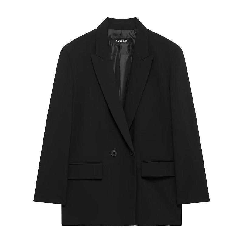 Women's Tailoring Blazers Straight Office Blazer for Women Outerwears Casual Blazer Woman Long Sleeve Lady Jackets