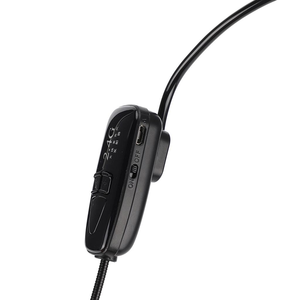 2.4G Wireless Headset Microphone Transmitter Receiver Portable Auto Pairing for Teaching Guide