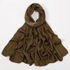 Premium Velvet Silk Hijab Scarf For Women Muslim Scarves Plain Shawls Solid Headscarf Wraps Islam Turban Headband Femme Ramadan