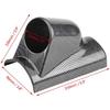 Aramox Universal Carbon Fiber Gauge Holder Bracket, Racing Meter Pod for Single Hole Installation