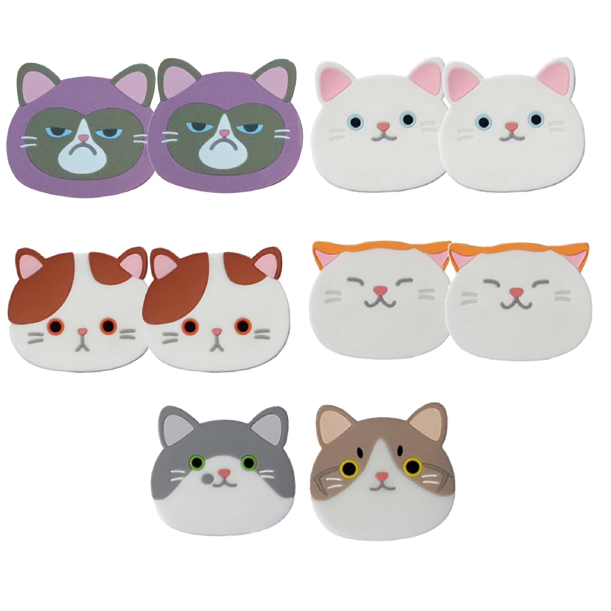 

Felimoa Cat for Tables and Set of 10 Coasters, Silicone, Non-Slip, Parties,