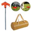 4/8Pcs 20/25cm Tent Pegs Screw in Tent Stakes Long Screw Thread Tent Stakes Metal Tent Nails Outdoor Hiking Tent Accessories