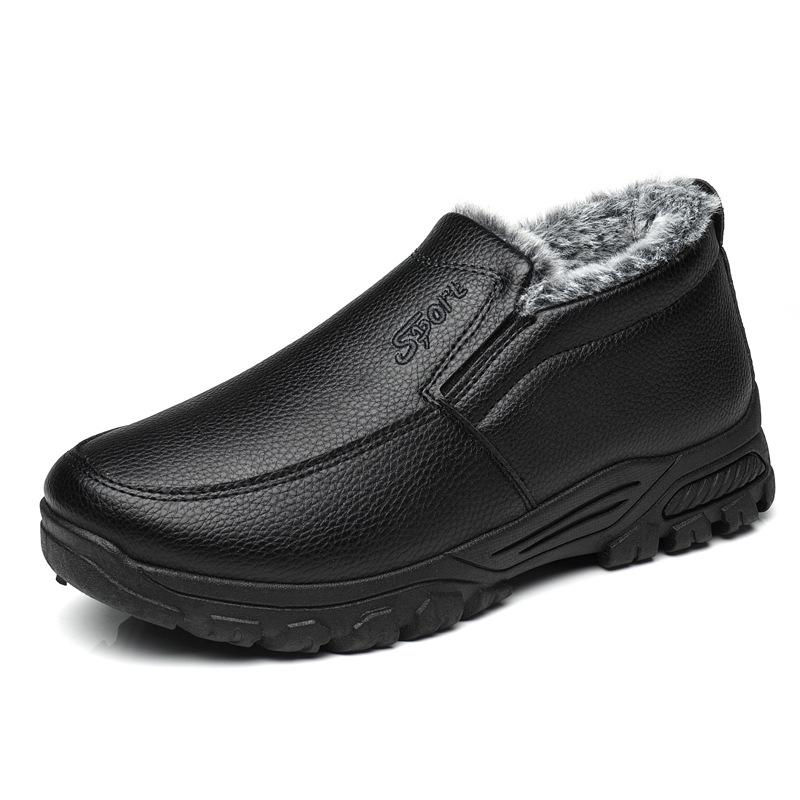 Old Beijing cloth shoes men's 2025 winter new foreign trade men's shoes high-top warm cotton shoes piled and thickened casual cotton boots