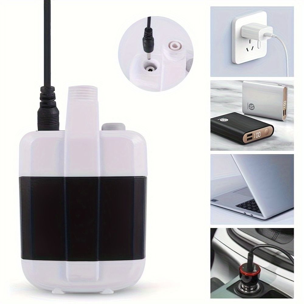 USB Rechargeable Camping Electric Shower Head ABS Handheld Shower Pump  Hiking
