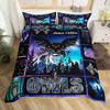 Owl Duvet Cover Set 3D Boho Owl Bedding Set Boho Exotic Style Comforter Cover Moon Safari Bird Animal Print Quilt Cover Queen