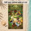 Beach TowelAsterix & Obelix Custom Name Text Personalized Soft Towel for Beach Pool Indoor Home Decor Gift