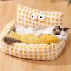 Fish Shaped Cat Toy Linen Material Contains Catnip Chew Toy  Cat Supplies