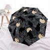 1pc Moon Cats Fashionable Automatic Opening/Closing Folding Umbrella with 8 Bones, Windproof Portable, Daily Use308