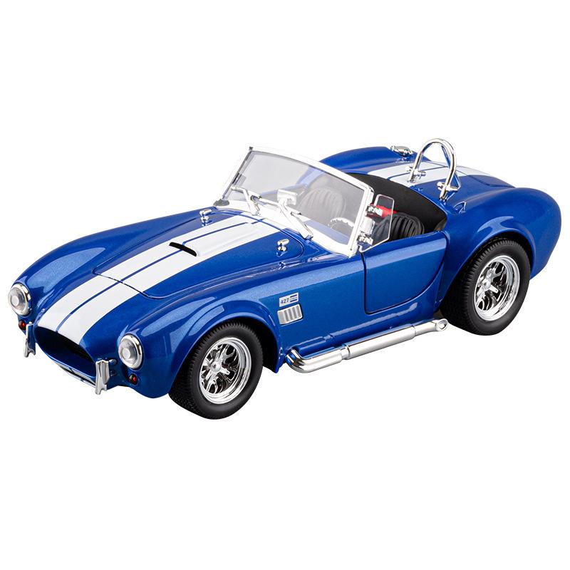1/24 Ford Shelby Cobra 427 S/C Alloy Model Car Toy Diecasts Casting Sound and Light Car Toys for Children Vehicle