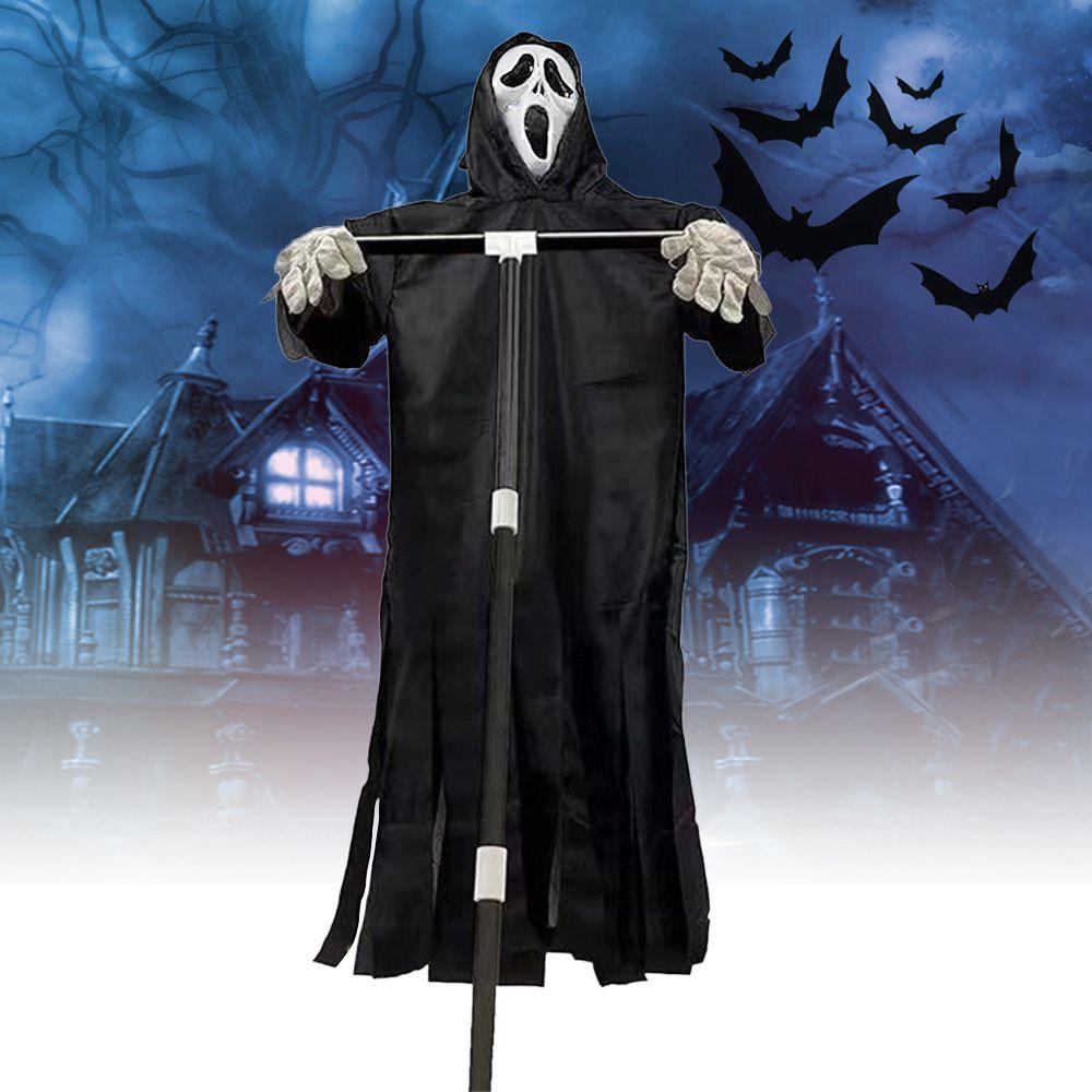 Foldable Ghostface Scarecrow Scary Scream Horror Decor For Convenient Storage