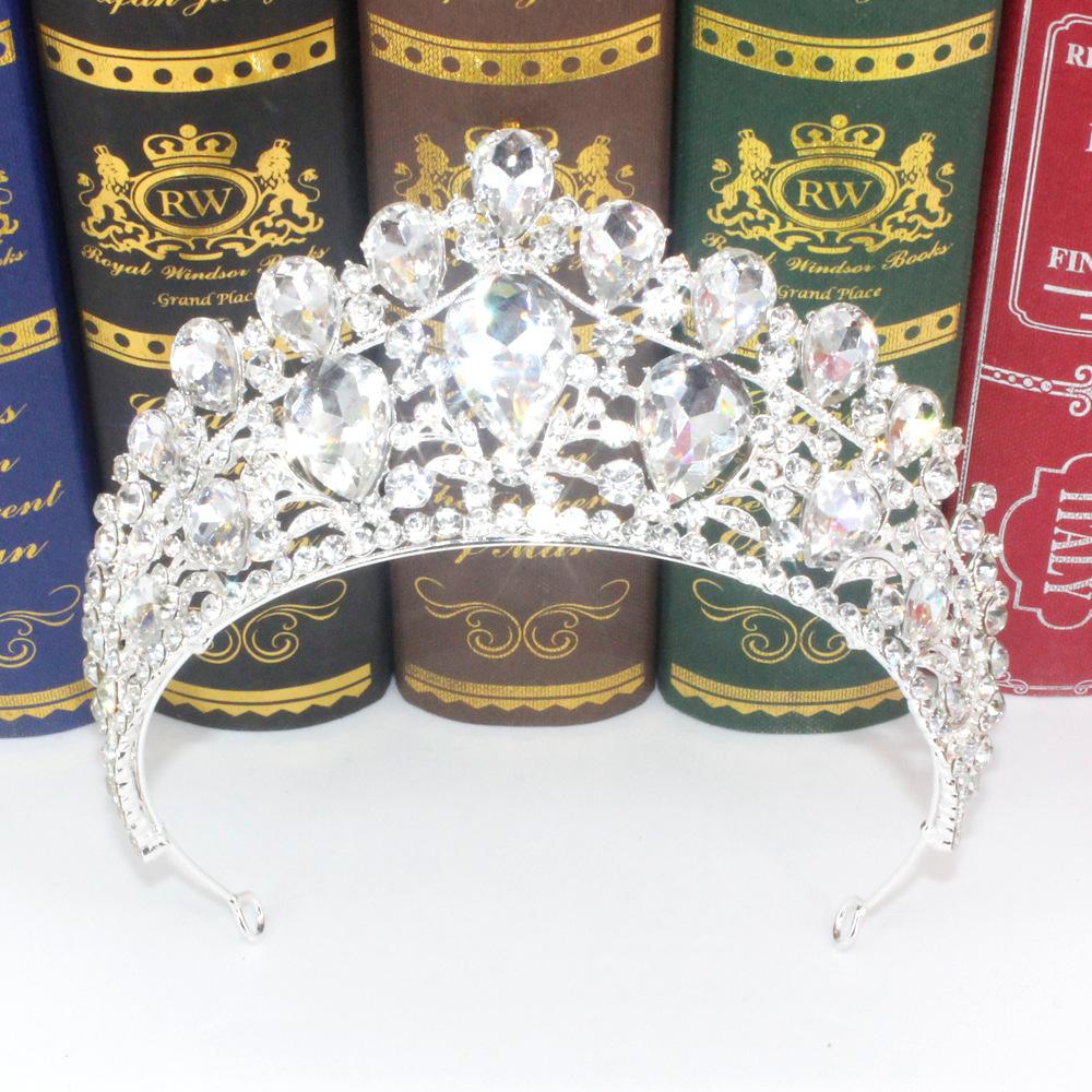 European Style Bride Bridal Shell Crown Golden Hair Accessories Diecast Large Luxury Fashion Princess Birthday Festival