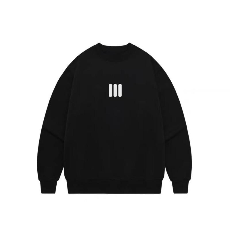 Essentials X FO Lines Striped Fleece Sweatshirt Mens Loose Fit High Street Casual Winter Pullover