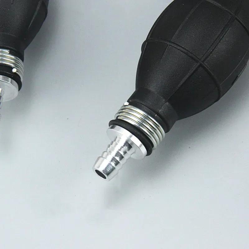 6/8/10/12mm Hand Fuel Pump Line Hand Primer Bulb Petrol Diesel Liquid Oil Gas Water Tansfer Rubber Tube Aluminum For Car Boat