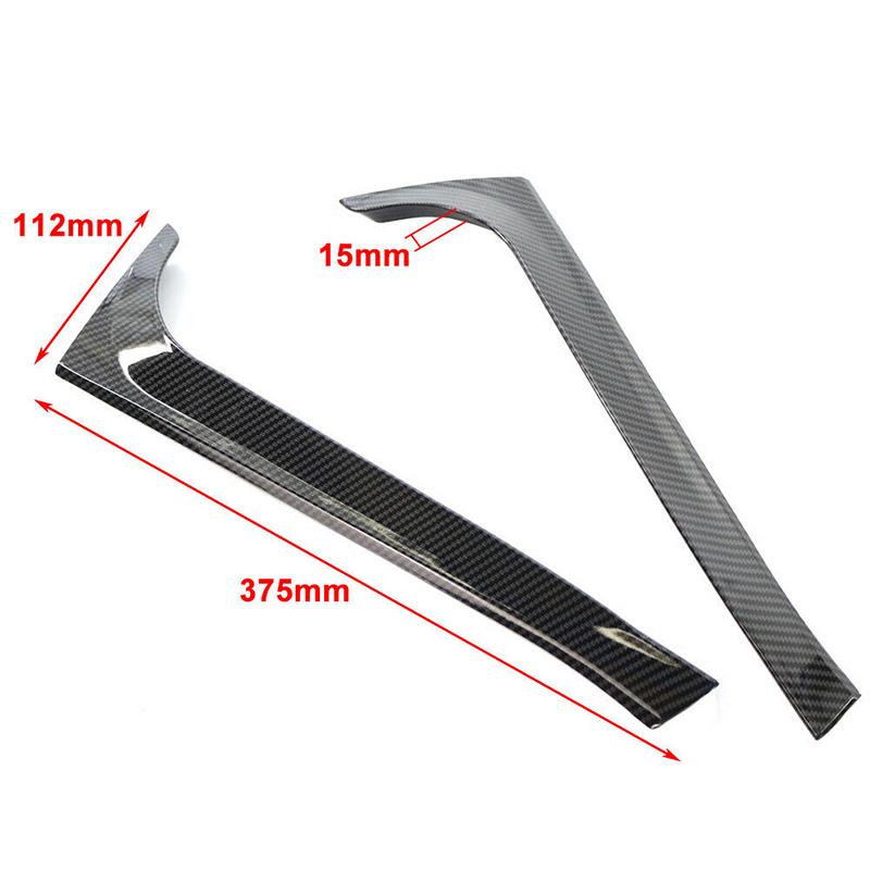 Car Rear Window Side Splitter Trunk Diffuser Canards Spoiler Decorative Plastic For VW Golf 6 MK6 2008-2012 Exterior Decorative Parts