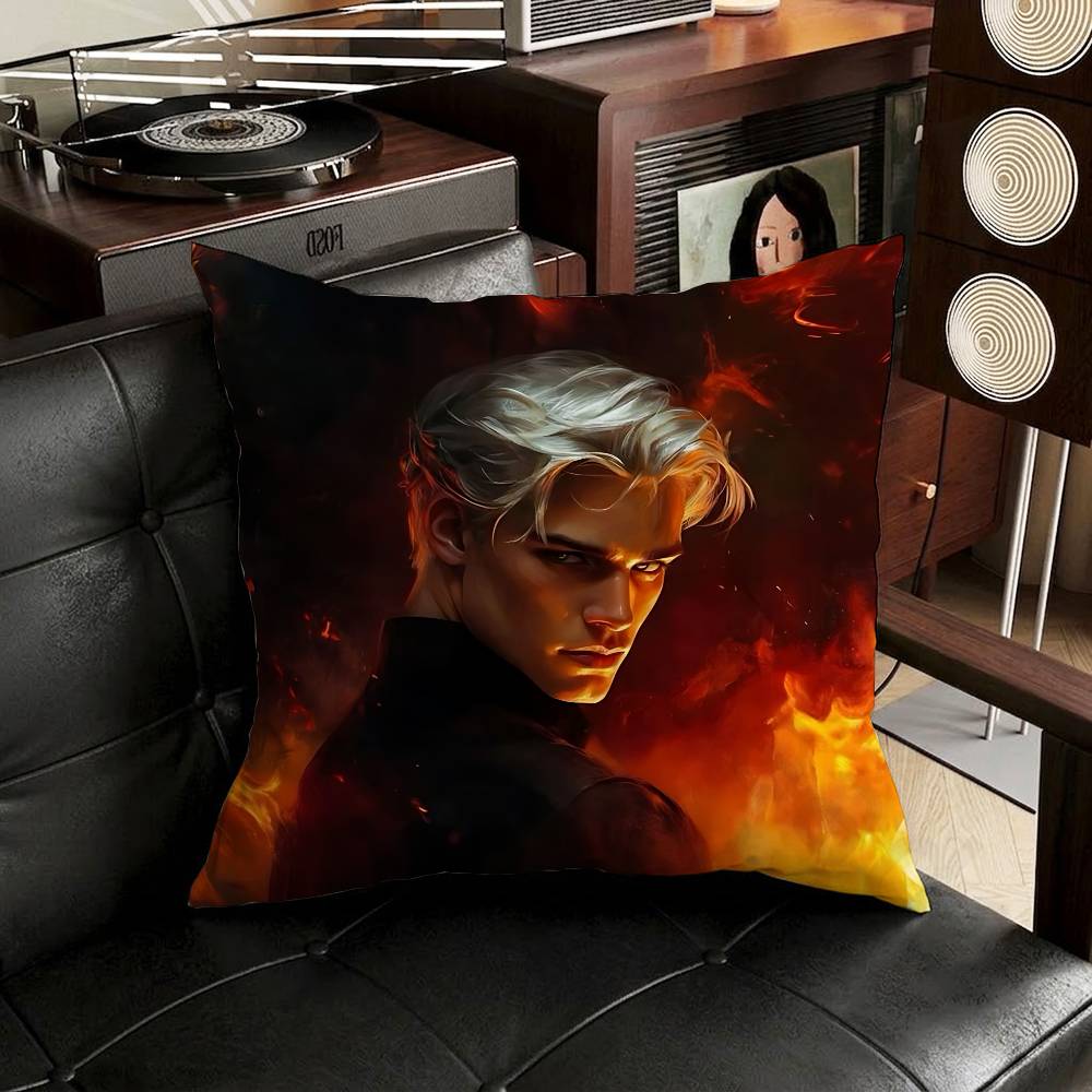 Aaron Warner SShatter Me Pillow Case Antidustmite Pillowcase Invisible zipper silky short plush Sofa cushion cover