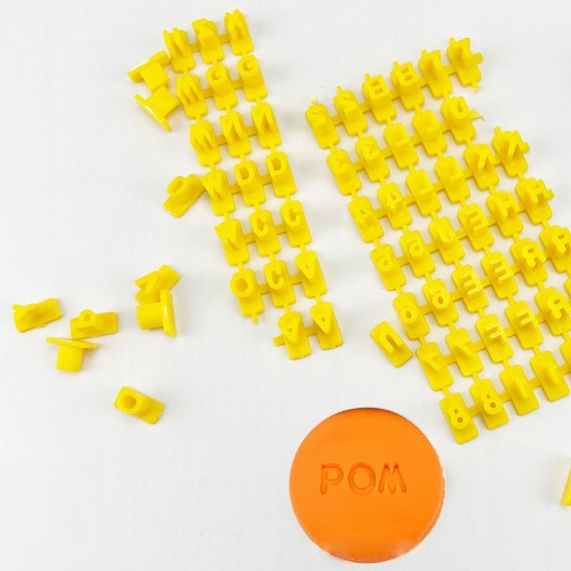 Decorative Letter Seal Cookie Stamp Alphabet Number Letter DIY Mold Fondant Letter Stamp Mini-Embosser Mould Biscuit