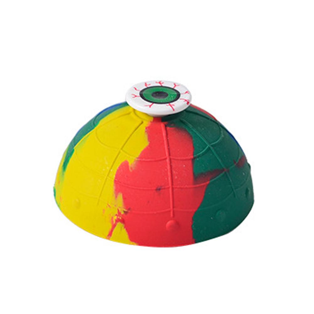 

Kids Outdoor Hip Hop Camouflage Rotating Bouncing Bowl Toy - Novel Half-Side Jumping Pressure-Resistant Children’S Fun Toy (As shown-32504)-